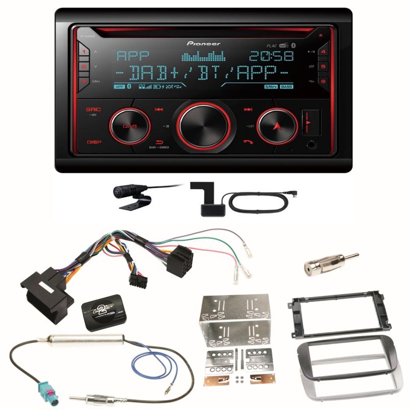 Pioneer FH-S820DAB DAB+ Bluetooth Einbauset für Ford Focus Mondeo S-Max Galaxy Pioneer FH-S820DAB DAB+ Bluetooth Einbauset für Ford Focus Mondeo S-Max Galaxy