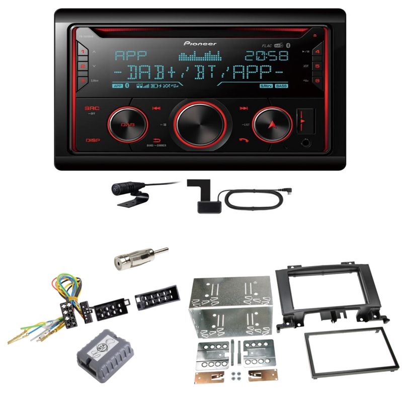 Pioneer FH-S820DAB DAB+ Bluetooth Einbauset für Mercedes Sprinter W906 Crafter Pioneer FH-S820DAB DAB+ Bluetooth Einbauset für Mercedes Sprinter W906 Crafter