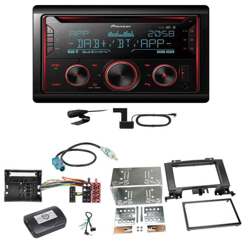 Pioneer FH-S820DAB DAB+ Bluetooth Einbauset für Mercedes Sprinter W906 Crafter Pioneer FH-S820DAB DAB+ Bluetooth Einbauset für Mercedes Sprinter W906 Crafter