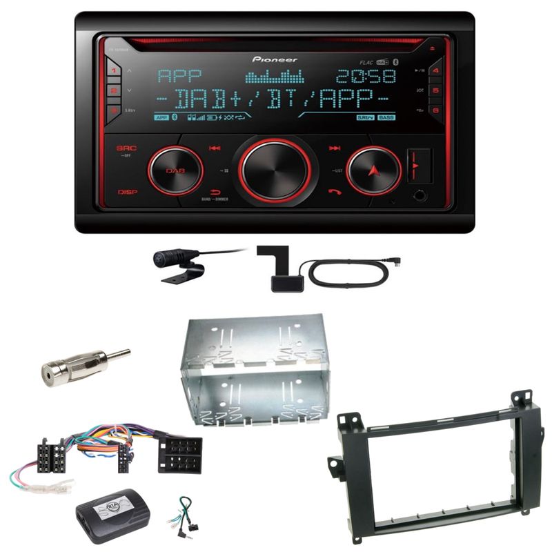 Pioneer FH-S820DAB DAB+ Bluetooth FLAC CD Einbauset für Mercedes Vito Viano W639 Pioneer FH-S820DAB DAB+ Bluetooth FLAC CD Einbauset für Mercedes Vito Viano W639