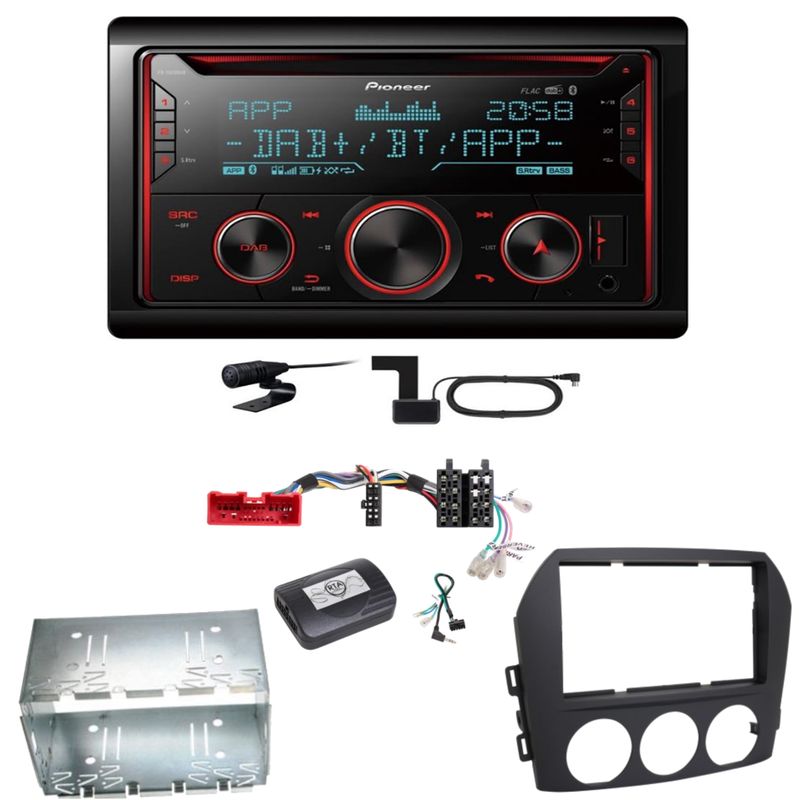 Pioneer FH-S820DAB Digitalradio Bluetooth FLAC MP3 Einbauset für Mazda MX-5 NC Pioneer FH-S820DAB Digitalradio Bluetooth FLAC MP3 Einbauset für Mazda MX-5 NC