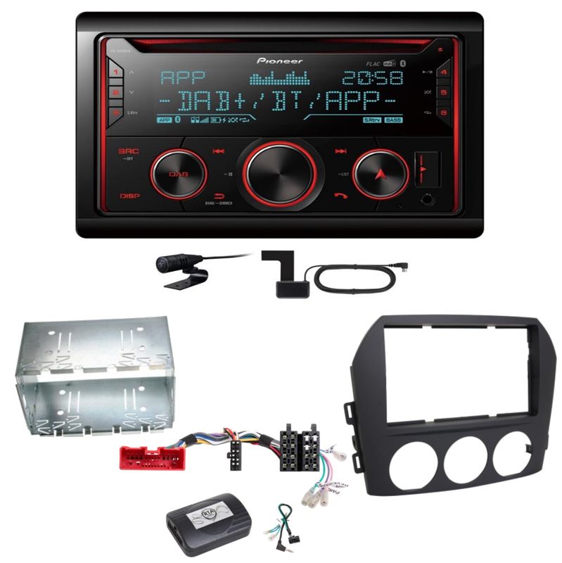 Pioneer FH-S820DAB Digitalradio Bluetooth FLAC CD Einbauset für Mazda MX-5 NC FL Pioneer FH-S820DAB Digitalradio Bluetooth FLAC CD Einbauset für Mazda MX-5 NC FL