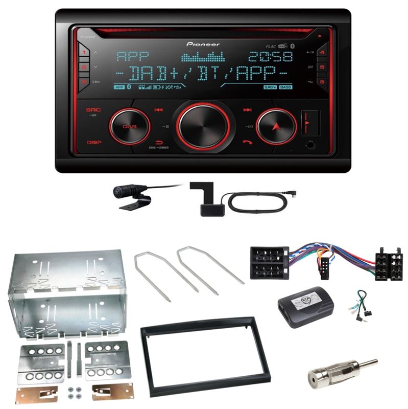 Pioneer FH-S820DAB DAB+ Bluetooth FLAC Einbauset für Peugeot 307 Citroen C2 C3 Pioneer FH-S820DAB DAB+ Bluetooth FLAC Einbauset für Peugeot 307 Citroen C2 C3