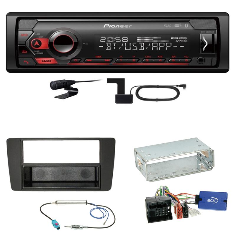 Pioneer MVH-S420DAB Bluetooth DAB+ AUX USB Einbauset für Skoda Yeti 5L Octavia 2 Pioneer MVH-S420DAB Bluetooth DAB+ AUX USB Einbauset für Skoda Yeti 5L Octavia 2