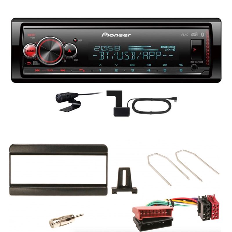 Pioneer MVH-S520DAB USB FLAC Digitalradio Einbauset für Focus Fiesta Puma Mondeo Pioneer MVH-S520DAB USB FLAC Digitalradio Einbauset für Focus Fiesta Puma Mondeo
