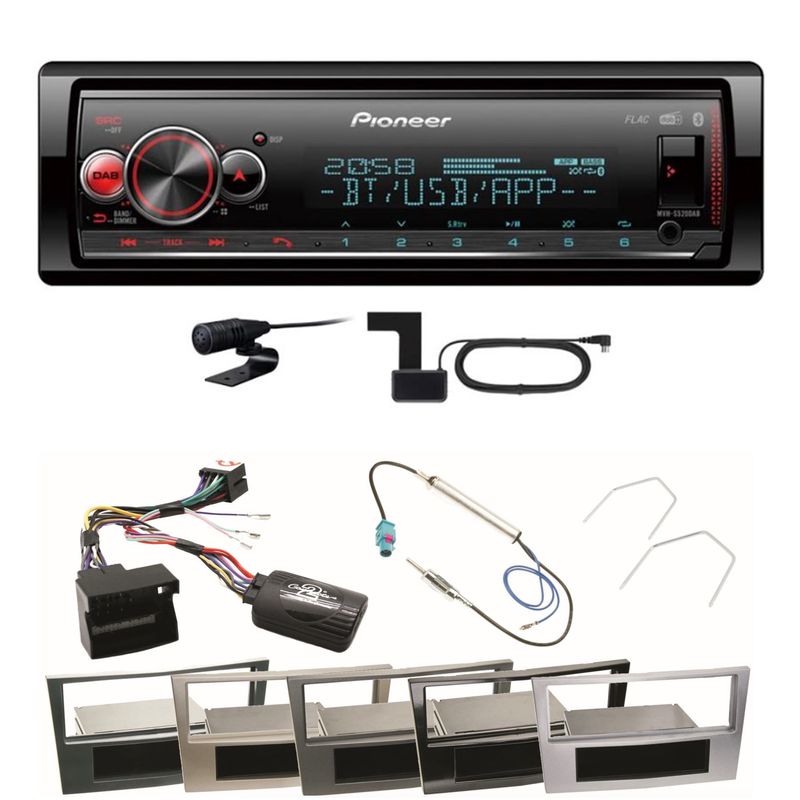 Pioneer MVH-S520DAB USB FLAC Digitalradio Einbauset für Astra H Corsa D Zafira B Pioneer MVH-S520DAB USB FLAC Digitalradio Einbauset für Astra H Corsa D Zafira B