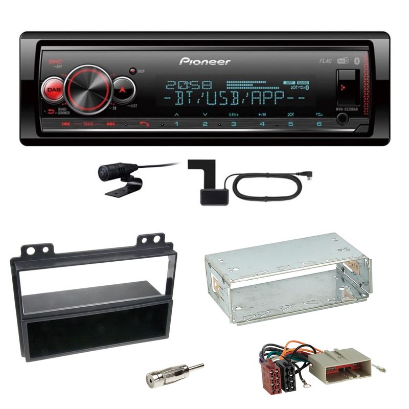 Pioneer MVH-S520DAB USB FLAC Digitalradio AUX Einbauset für Ford Fiesta Fusion Pioneer MVH-S520DAB USB FLAC Digitalradio AUX Einbauset für Ford Fiesta Fusion