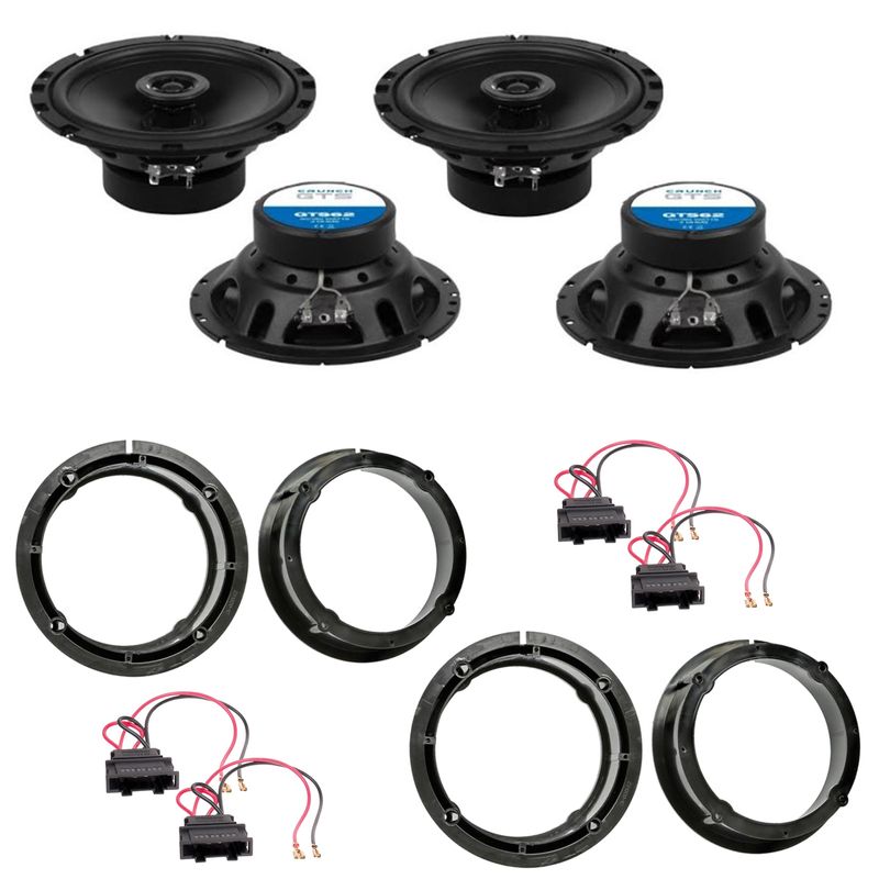 Crunch GTS62 Lautsprecher Einbauset für Polo 9N Polo 9N3 vorne hinten Crunch GTS62 Lautsprecher Einbauset für Polo 9N Polo 9N3 vorne hinten