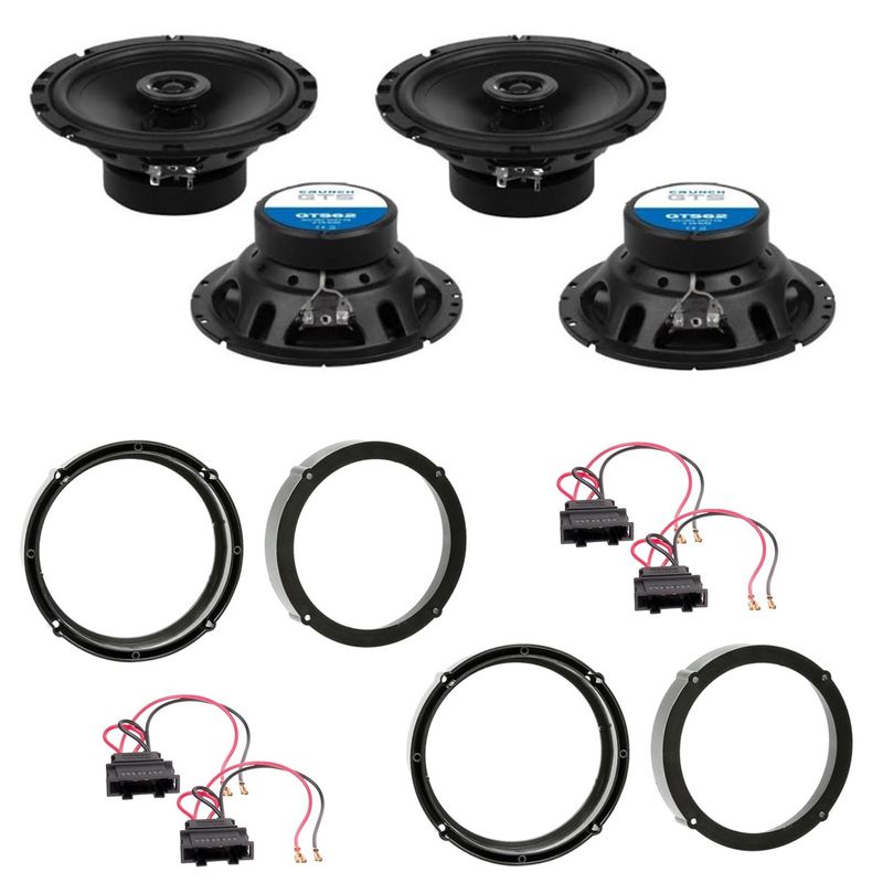 Crunch GTS62 Lautsprecher Einbauset für Golf 6 7 Polo 6R Amarok vorne hinten Crunch GTS62 Lautsprecher Einbauset für Golf 6 7 Polo 6R Amarok vorne hinten