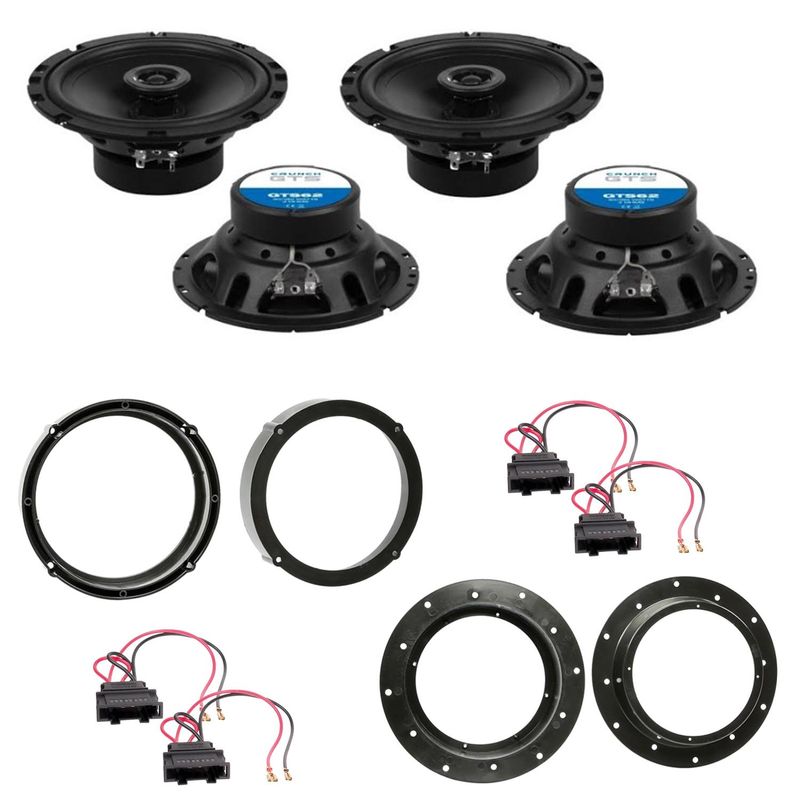 Crunch GTS62 Lautsprecher Einbauset für Jetta Tiguan Touran vorne hinten Crunch GTS62 Lautsprecher Einbauset für Jetta Tiguan Touran vorne hinten