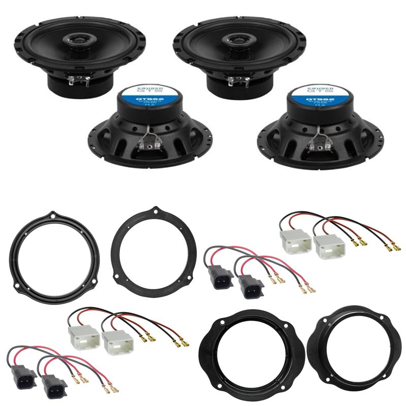 Crunch GTS62 Lautsprecher Einbauset für Ford Focus 2 C-Max Kuga vorne hinten Crunch GTS62 Lautsprecher Einbauset für Ford Focus 2 C-Max Kuga vorne hinten