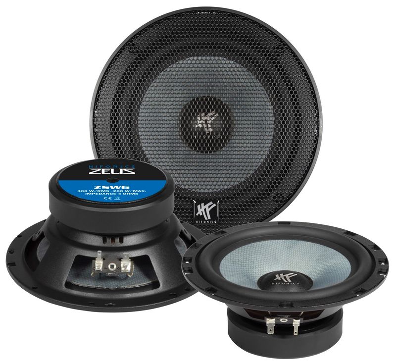 HIFONICS ZEUS ZSW6 16,5 cm Kickbässe Bass Lautsprecher Tieftöner 200 Watt max HIFONICS ZEUS ZSW6 16,5 cm Kickbässe Bass Lautsprecher Tieftöner 200 Watt max