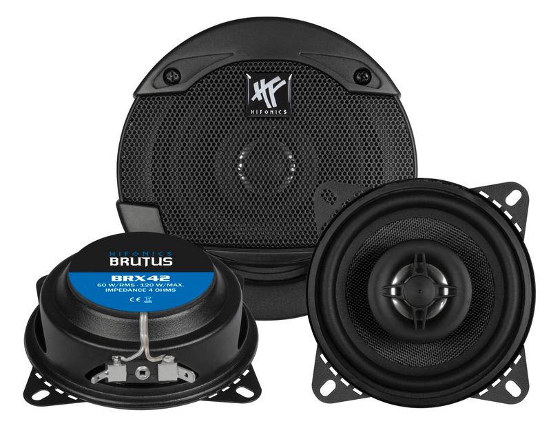 HIFONICS BRUTUS BRX42 10 cm Koaxial Lautsprecher 120 Watt max HIFONICS BRUTUS BRX42 10 cm Koaxial Lautsprecher 120 Watt max