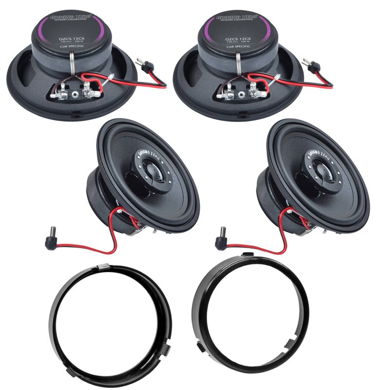 Ground Zero GZCS 12CX 2 Wege Koaxial Lautsprecher vorne und hinten für W124 Limo Ground Zero GZCS 12CX 2 Wege Koaxial Lautsprecher vorne und hinten für W124 Limo