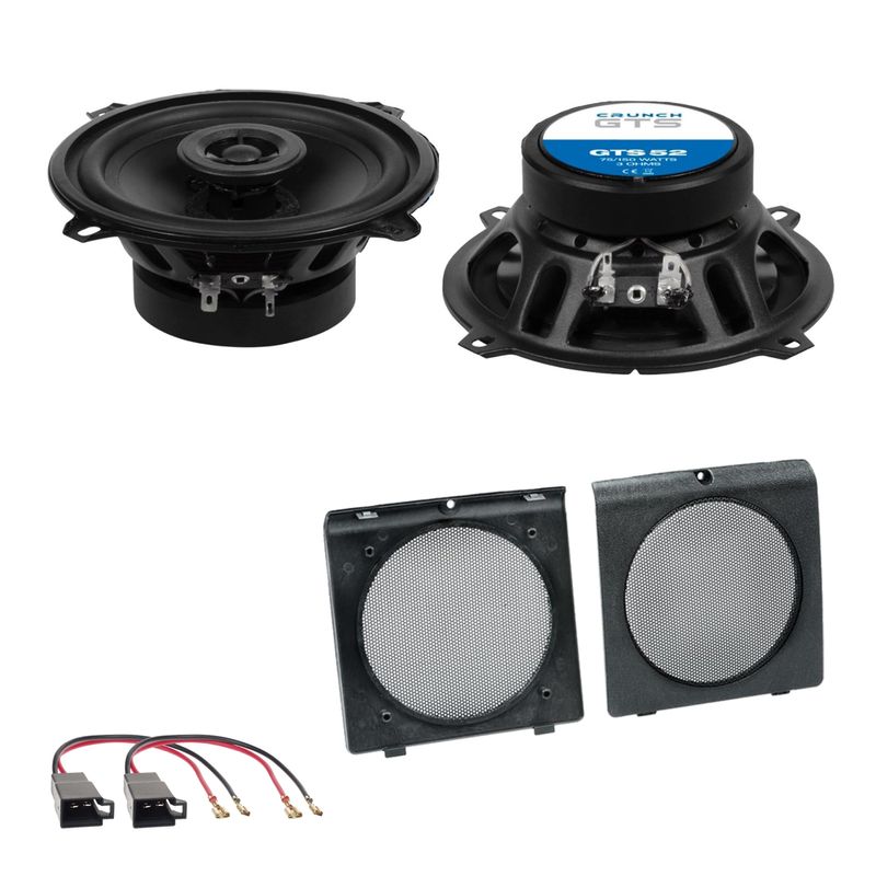 Crunch GTS52 Lautsprecher 13 cm Koaxial 3 Ohm Einbauset für Golf 2 Türen vorne Crunch GTS52 Lautsprecher 13 cm Koaxial 3 Ohm Einbauset für Golf 2 Türen vorne