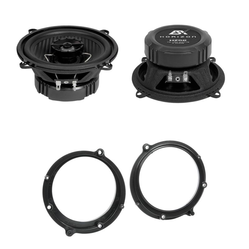 ESX HORIZON HZ-52 Lautsprecher 13 cm Koaxial Einbauset für Audi A4 B5 vorne