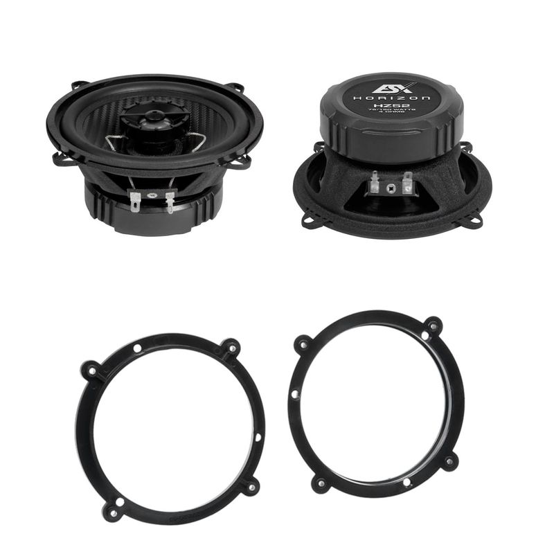 ESX HORIZON HZ-52 Lautsprecher 13 cm Koaxial Einbauset für Audi A3 8L vorne