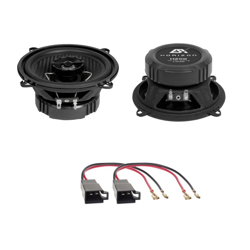 ESX HORIZON HZ-52 Lautsprecher 13 cm Koaxial Einbauset für Golf 1 Cabrio vorne ESX HORIZON HZ-52 Lautsprecher 13 cm Koaxial Einbauset für Golf 1 Cabrio vorne
