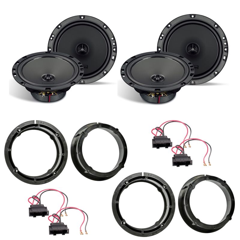 Axton ATX165 Koaxial Lautsprecher Einbauset für Seat Leon 1M Toledo vorne hinten