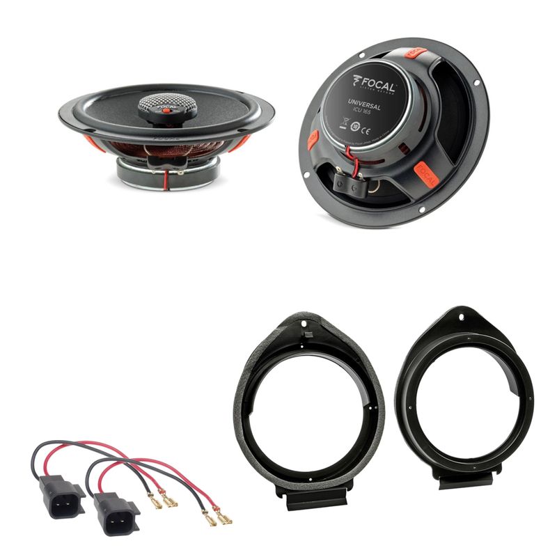 Focal ICU165 Koaxial Lautsprecher 2-Wege Einbauset für Opel Astra J Opel Mokka Focal ICU165 Koaxial Lautsprecher 2-Wege Einbauset für Opel Astra J Opel Mokka
