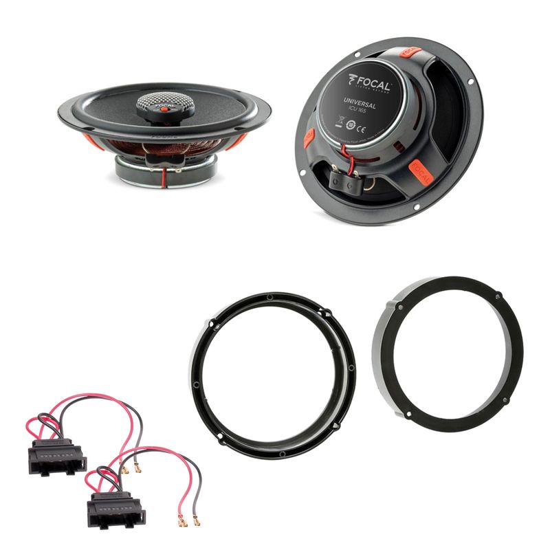 Focal ICU165 Koaxial Lautsprecher Einbauset für Fabia 5J Octavia 1U 5E Roomster Focal ICU165 Koaxial Lautsprecher Einbauset für Fabia 5J Octavia 1U 5E Roomster