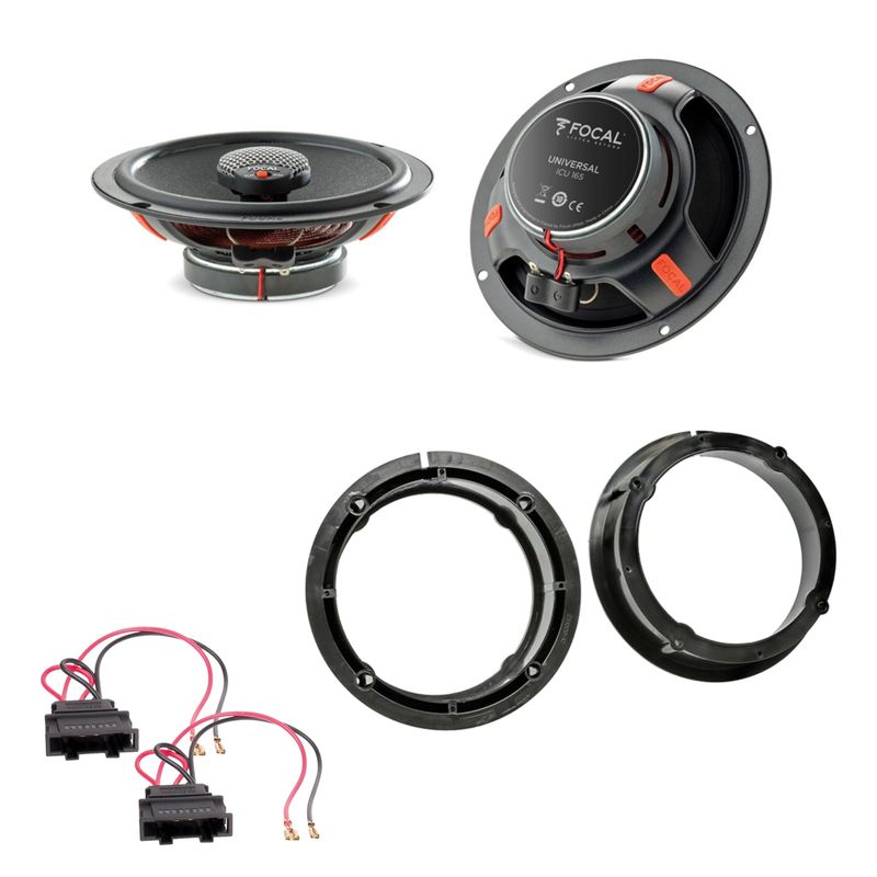 Focal ICU165 Koaxial Lautsprecher 2-Wege Einbauset für Seat Leon 1M Toledo Focal ICU165 Koaxial Lautsprecher 2-Wege Einbauset für Seat Leon 1M Toledo