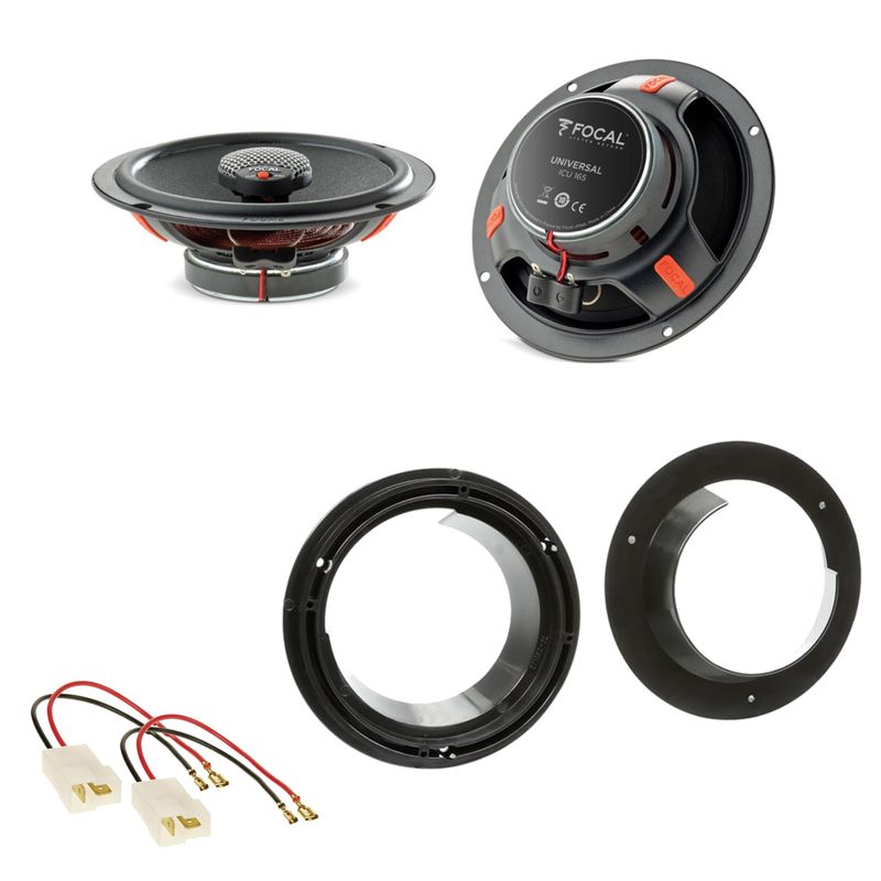 Focal ICU165 Koaxial Lautsprecher Einbauset für Opel Agila B Suzuki Splash
