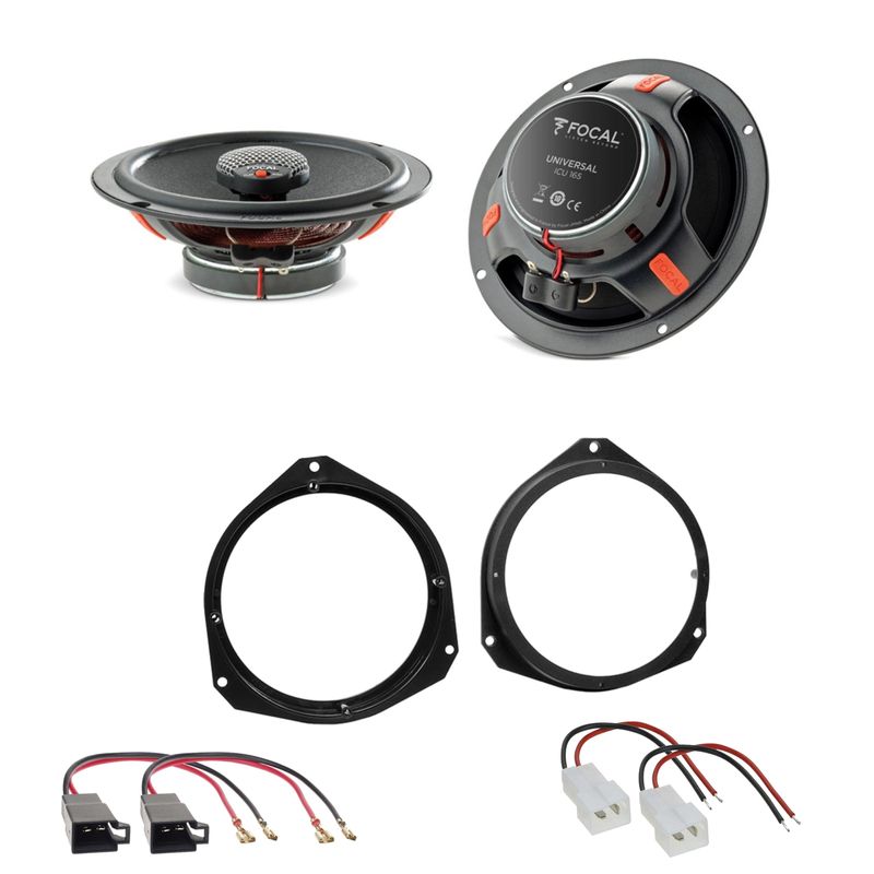 Focal ICU165 Koaxial Lautsprecher 2-Wege Einbauset für Ducato Jumper Boxer