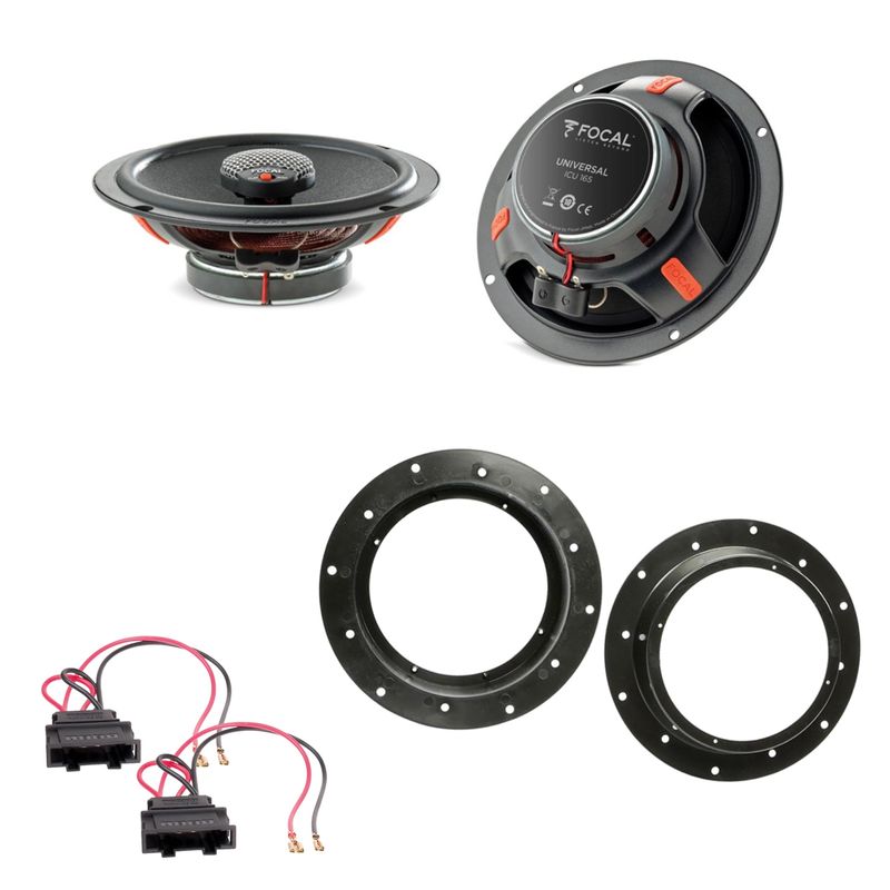 Focal ICU165 Koaxial Lautsprecher 2-Wege Einbauset für Tiguan Touran Touareg T5 Focal ICU165 Koaxial Lautsprecher 2-Wege Einbauset für Tiguan Touran Touareg T5