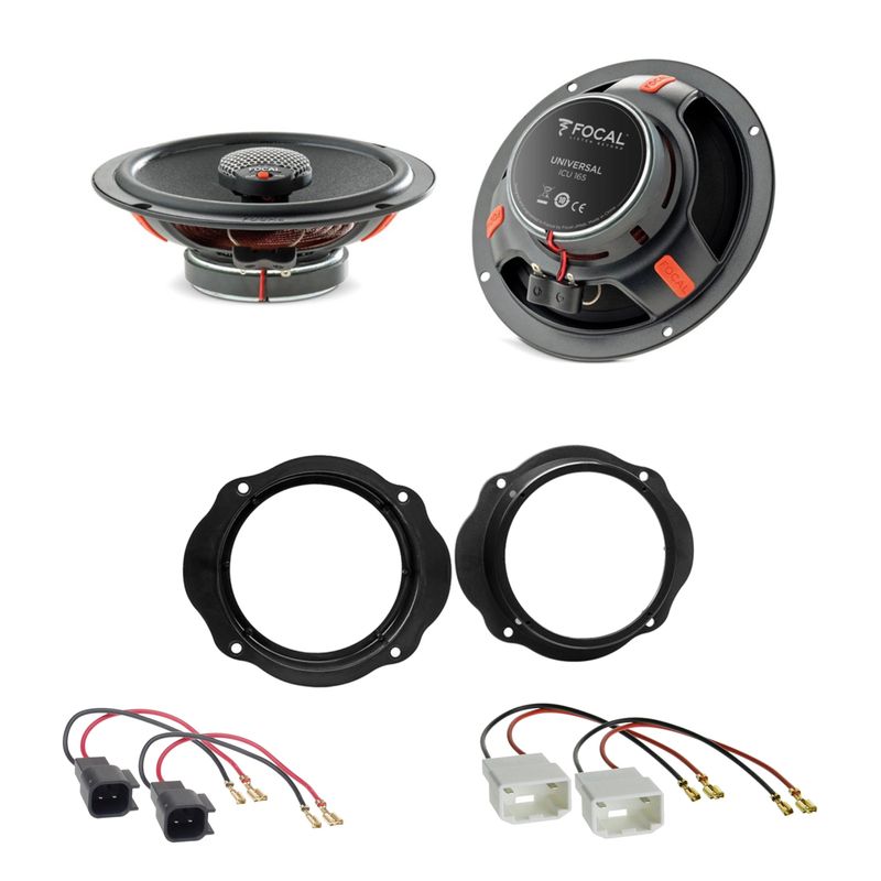 Focal ICU165 Koaxial Lautsprecher 2-Wege Einbauset für Ford Focus 2 C-Max Kuga Focal ICU165 Koaxial Lautsprecher 2-Wege Einbauset für Ford Focus 2 C-Max Kuga