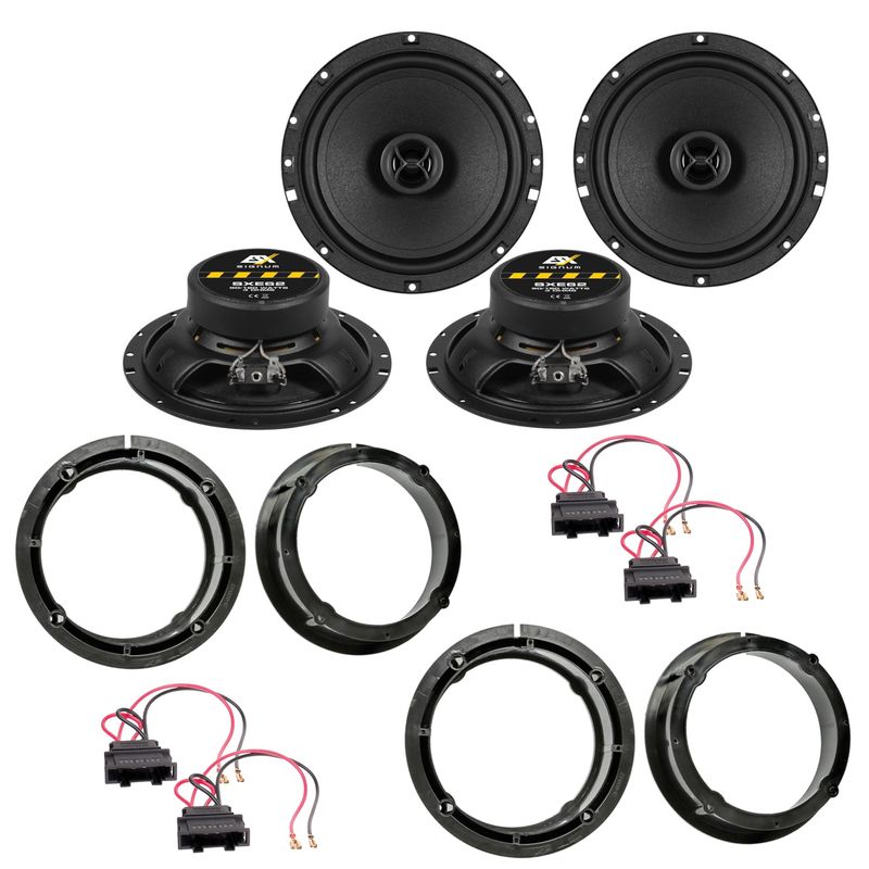 ESX SIGNUM SXE-62 Lautsprecher Einbauset für Polo 9N Polo 9N3 vorne hinten ESX SIGNUM SXE-62 Lautsprecher Einbauset für Polo 9N Polo 9N3 vorne hinten