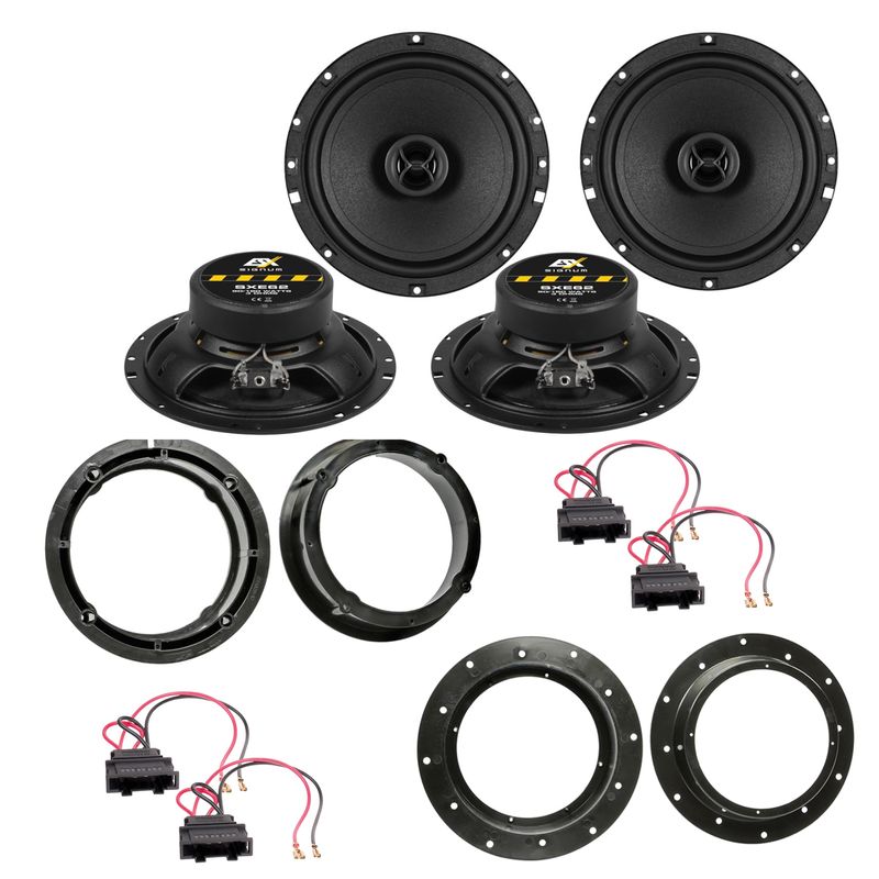 ESX SIGNUM SXE-62 Koaxial Lautsprecher 2-Wege Einbauset für Golf 5 vorne hinten ESX SIGNUM SXE-62 Koaxial Lautsprecher 2-Wege Einbauset für Golf 5 vorne hinten