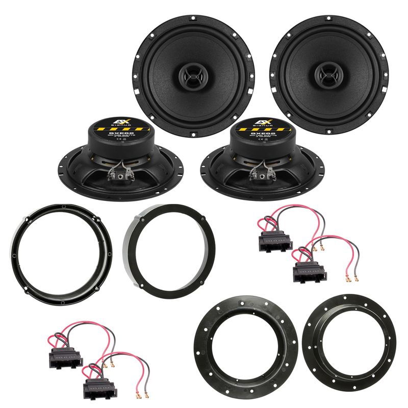 ESX SIGNUM SXE-62 Lautsprecher Einbauset für Jetta Tiguan Touran vorne hinten