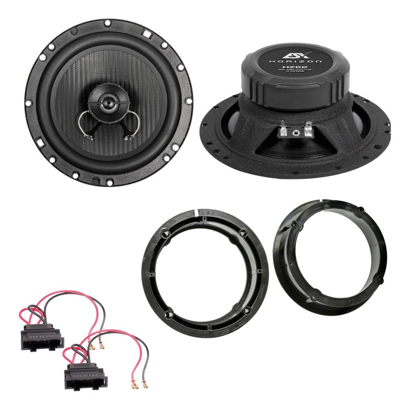 ESX HORIZON HZ-62 Koaxial Lautsprecher Einbauset für Passat 3B 3BG New Beetle ESX HORIZON HZ-62 Koaxial Lautsprecher Einbauset für Passat 3B 3BG New Beetle