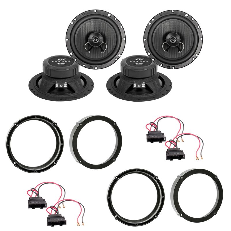 ESX HORIZON HZ-62 Koaxial Einbauset für Fabia 5J Octavia 1U 5E vorne hinten ESX HORIZON HZ-62 Koaxial Einbauset für Fabia 5J Octavia 1U 5E vorne hinten