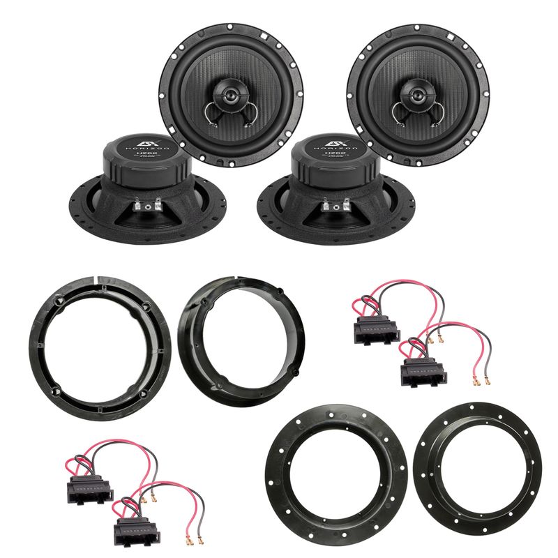 ESX HORIZON HZ-62 Koaxial Lautsprecher 2-Wege Einbauset für Golf 5 vorne hinten ESX HORIZON HZ-62 Koaxial Lautsprecher 2-Wege Einbauset für Golf 5 vorne hinten
