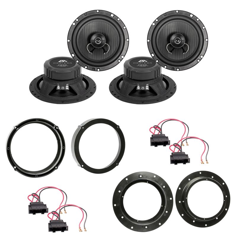 ESX HORIZON HZ-62 Lautsprecher Einbauset für Jetta Tiguan Touran vorne hinten ESX HORIZON HZ-62 Lautsprecher Einbauset für Jetta Tiguan Touran vorne hinten