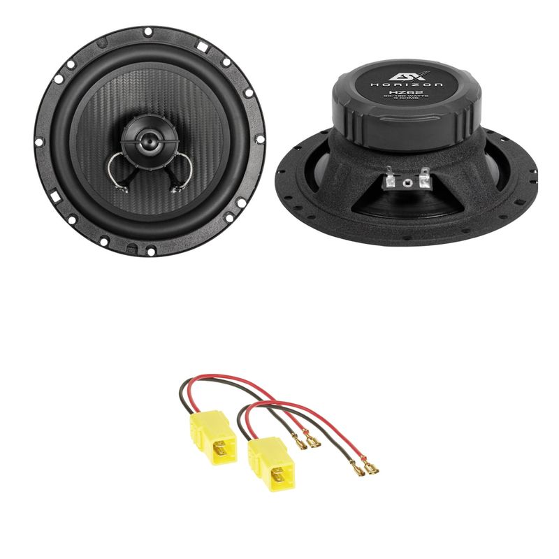 ESX HORIZON HZ-62 2-Wege Lautsprecher Einbauset für Ducato Jumper Boxer Typ 244 ESX HORIZON HZ-62 2-Wege Lautsprecher Einbauset für Ducato Jumper Boxer Typ 244