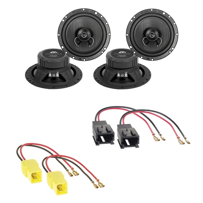 ESX HORIZON HZ-62 Koaxial 2-Wege Einbauset für Peugeot 607 806 807 1007 Partner ESX HORIZON HZ-62 Koaxial 2-Wege Einbauset für Peugeot 607 806 807 1007 Partner