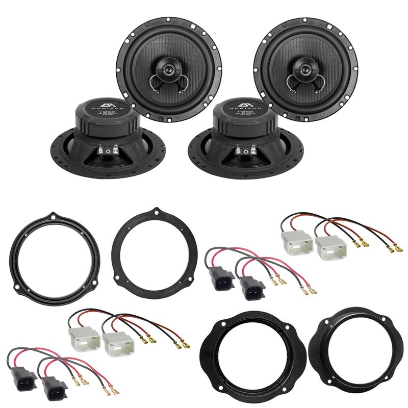 ESX HORIZON HZ-62 Koaxial Einbauset für Ford Focus 2 C-Max Kuga vorne hinten ESX HORIZON HZ-62 Koaxial Einbauset für Ford Focus 2 C-Max Kuga vorne hinten