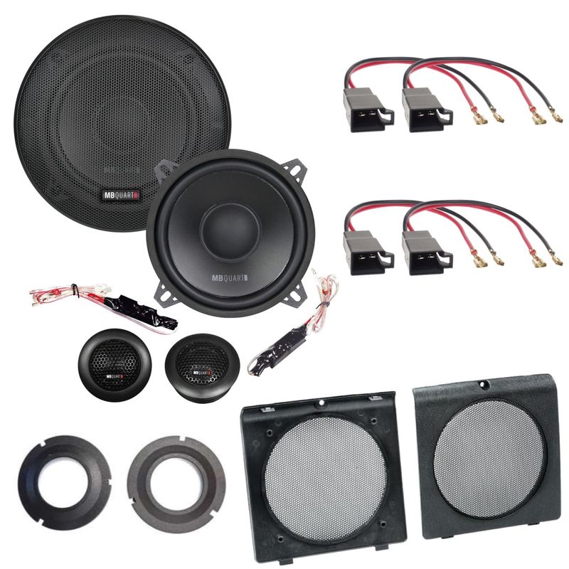 MB Quart QS130 2 Wege Lautsprecher Einbauset für Golf 2 Türen vorne Boxen MB Quart QS130 2 Wege Lautsprecher Einbauset für Golf 2 Türen vorne Boxen