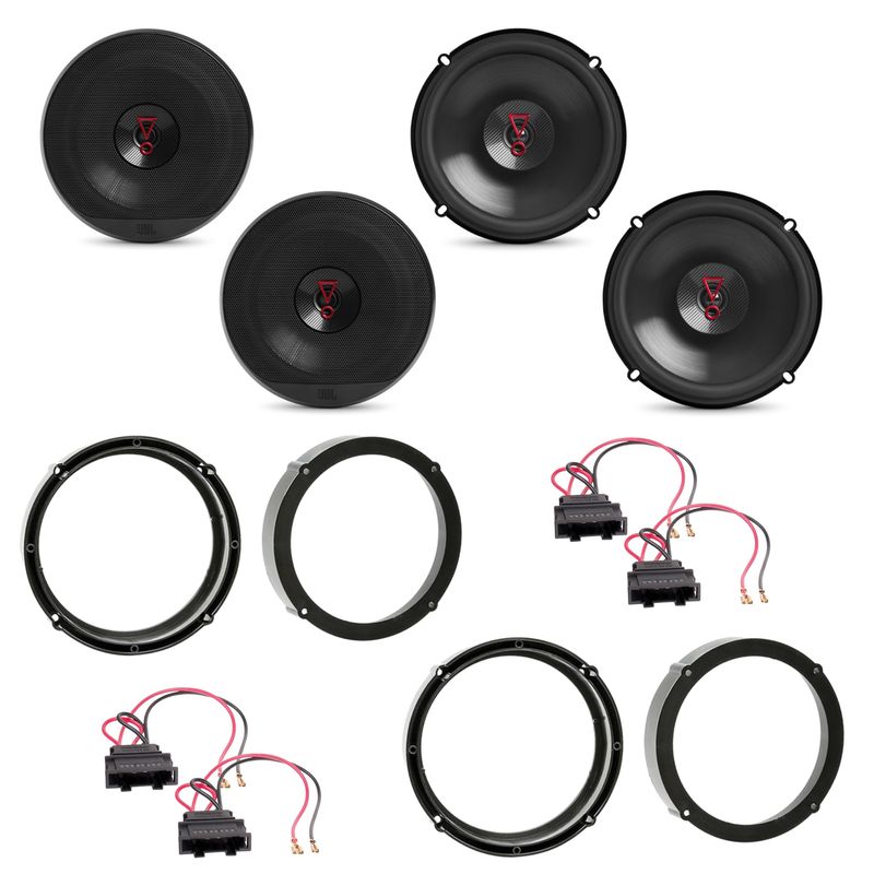 JBL Stage3 627 3 Ohm Lautsprecher Einbauset für Up Mii Skoda Citigo vorne hinten JBL Stage3 627 3 Ohm Lautsprecher Einbauset für Up Mii Skoda Citigo vorne hinten