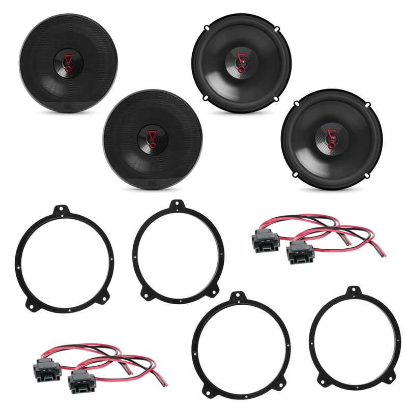 JBL Stage3 627 3 Ohm Lautsprecher Einbauset für E46 Limousine Coupé vorne hinten