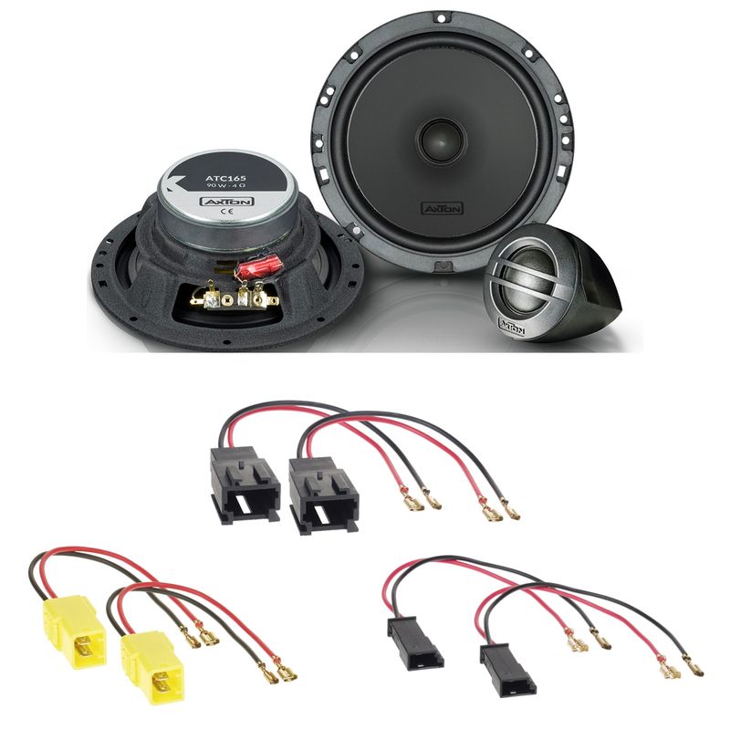 Axton ATC165 Lautsprecher Einbauset für Citroen C2 C3 Pluriel C4 C5 C8 vorne
