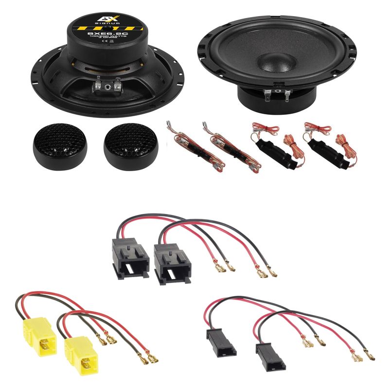 ESX SXE-6.2C Lautsprecher Einbauset für Citroen C2 C3 Pluriel C4 C5 C8 vorne