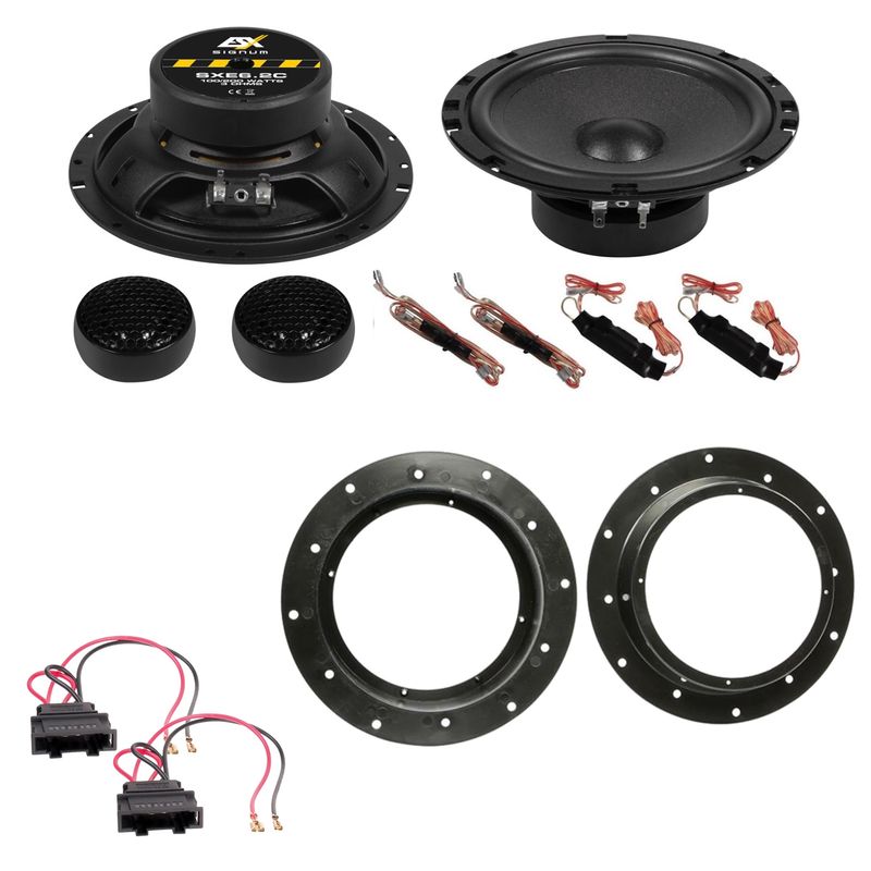 ESX SXE-6.2C Lautsprecher Einbauset für Golf 5 Jetta Sharan Tiguan Touareg vorne ESX SXE-6.2C Lautsprecher Einbauset für Golf 5 Jetta Sharan Tiguan Touareg vorne