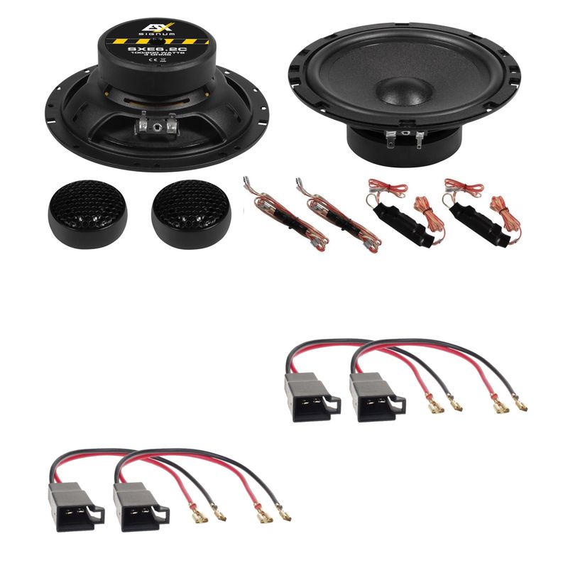 ESX SXE-6.2C 2-Wege Lautsprecher Einbauset für Golf 3 Vento Passat 35i vorne ESX SXE-6.2C 2-Wege Lautsprecher Einbauset für Golf 3 Vento Passat 35i vorne