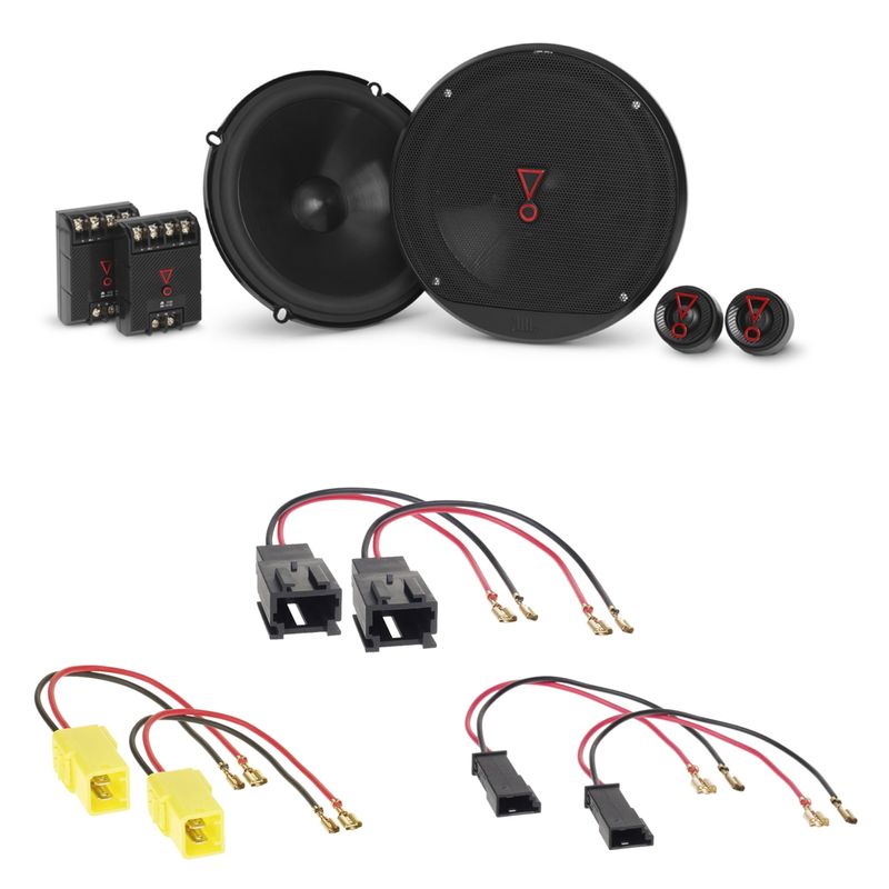 JBL Stage3 607C Lautsprecher Einbauset für Citroen C2 C3 Pluriel C4 C5 C8 vorne