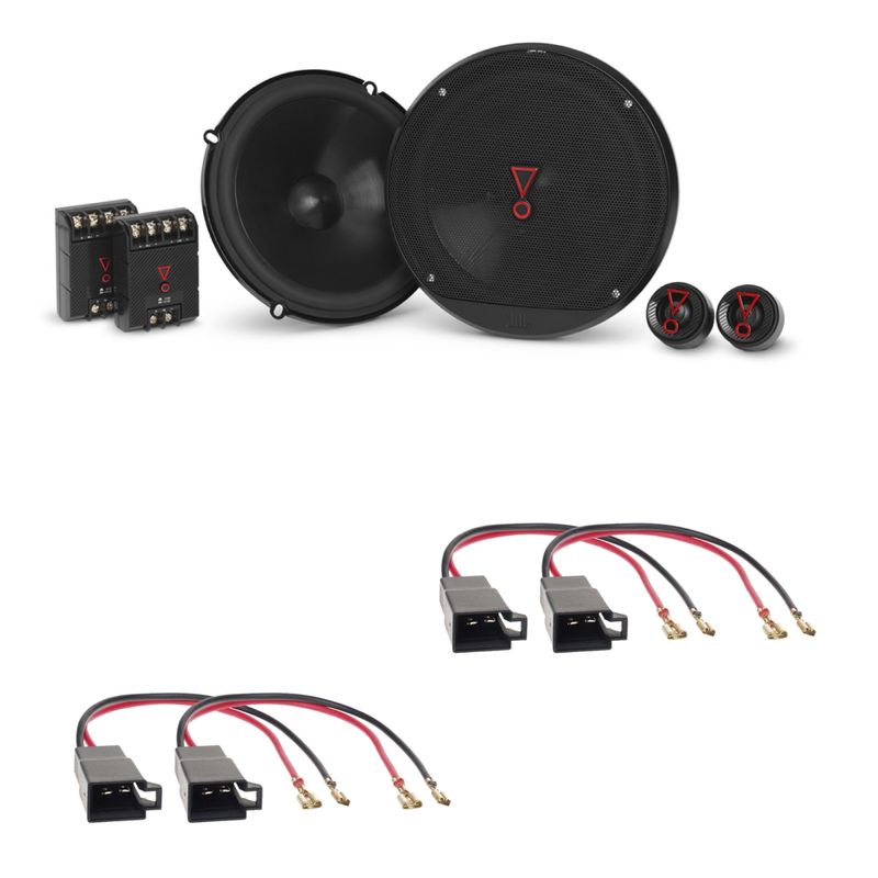 JBL Stage3 607C 2-Wege Lautsprecher Einbauset für Golf 3 Vento Passat 35i vorne