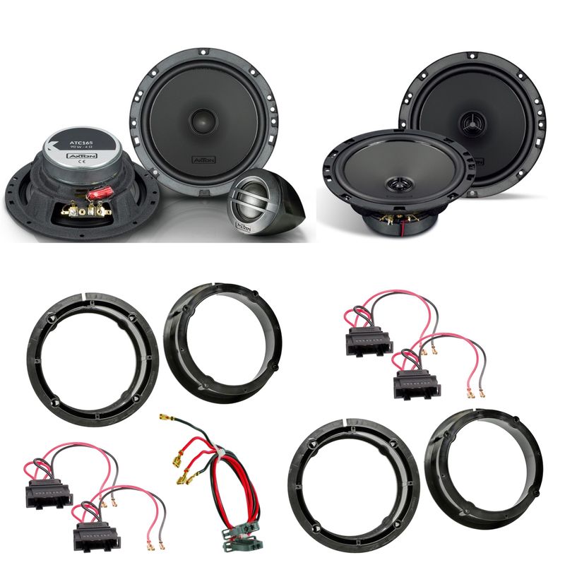 Axton ATC165 ATX165 2-Wege Lautsprecher Einbauset für Seat Leon 1M Toledo Axton ATC165 ATX165 2-Wege Lautsprecher Einbauset für Seat Leon 1M Toledo